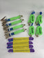 Vehicle Transporter Recovery Straps With Soft links x 4 Hi Visibility Green