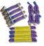 Vehicle Transporter Recovery Straps With Soft links x 4 Violet