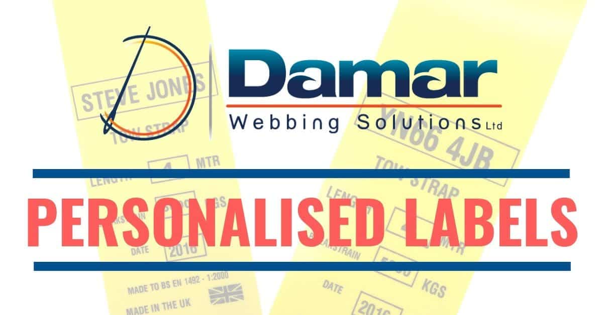 Personalised label service - Slingsandstraps.co.uk