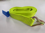 Vehicle Transporter Recovery Straps With Soft links x 4 Hi Visibility Yellow