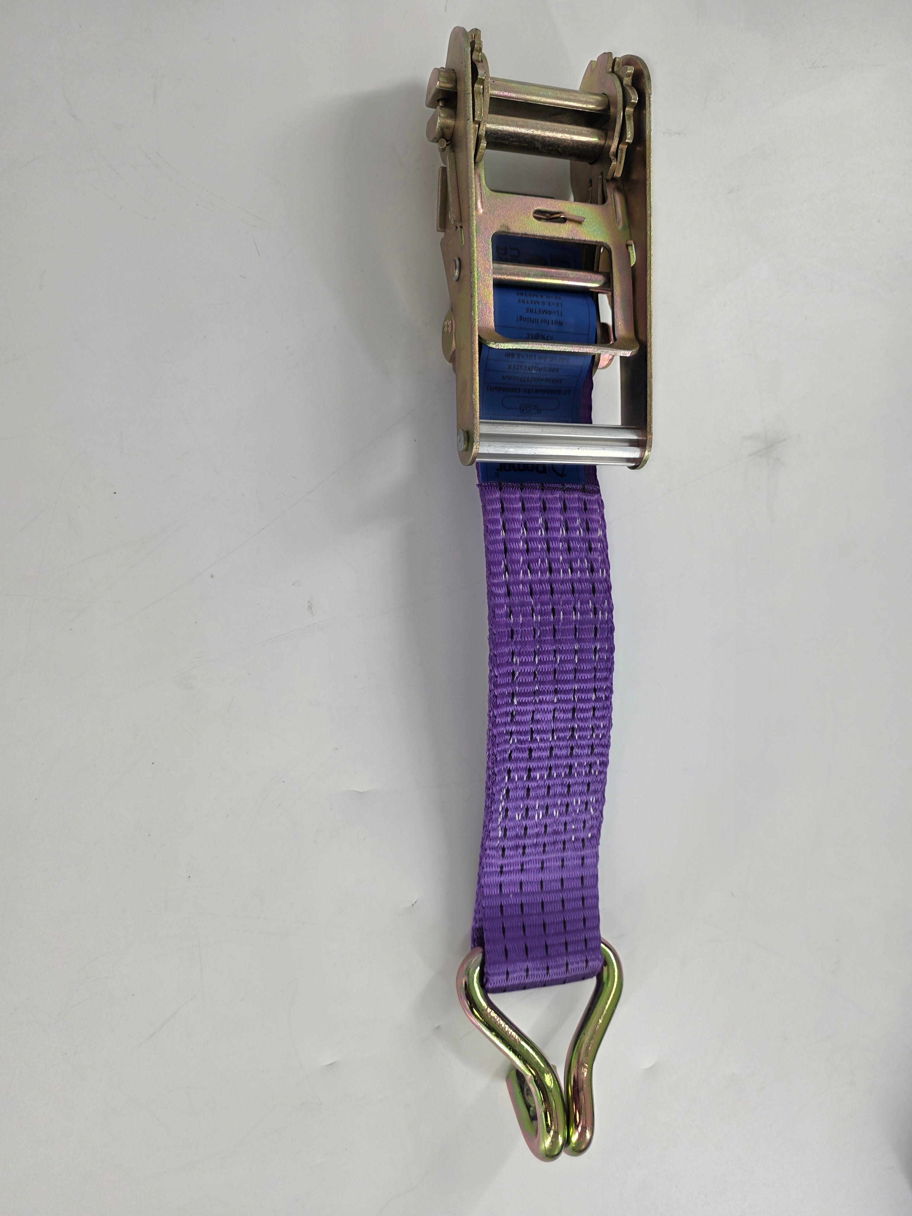 Vehicle Transporter Recovery Straps With Soft links x 4 Violet