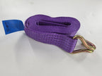 Vehicle Transporter Recovery Straps With Soft links x 4 Violet