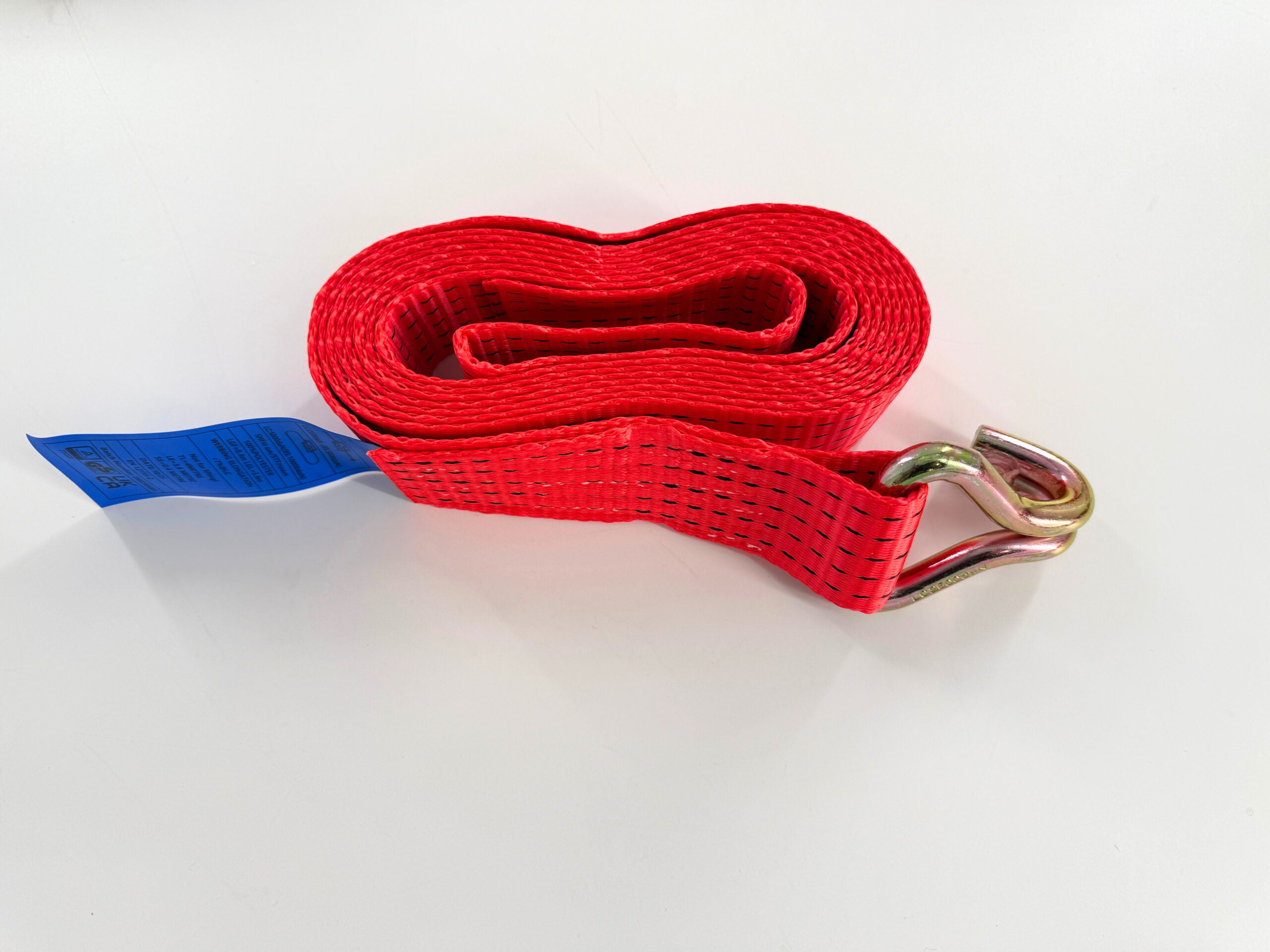 Vehicle Transporter Recovery Straps With Soft links x 4 Red Secondary image