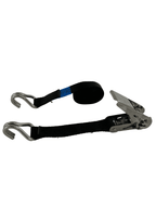 Stainless steel ratchet straps with claw hooks - 3mtr, Black