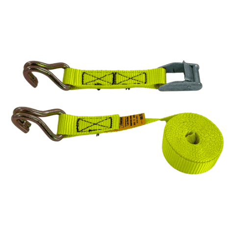 Cam buckle strap with hooks Hi Vis Yellow Main image