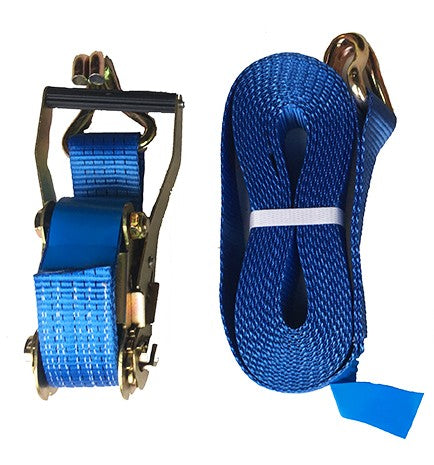 Ratchet straps 5ton x 50mm x 6mtr with claw hooks BULK BUY - QTY 100