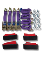 Recovery Ratchet Violet Over wheel strap with Grip Sleeve x 4