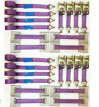8 x Recovery Ratchet ! Purple ! Alloy Wheel Straps Trailer 5ton - Damar Webbing Solutions Ltd