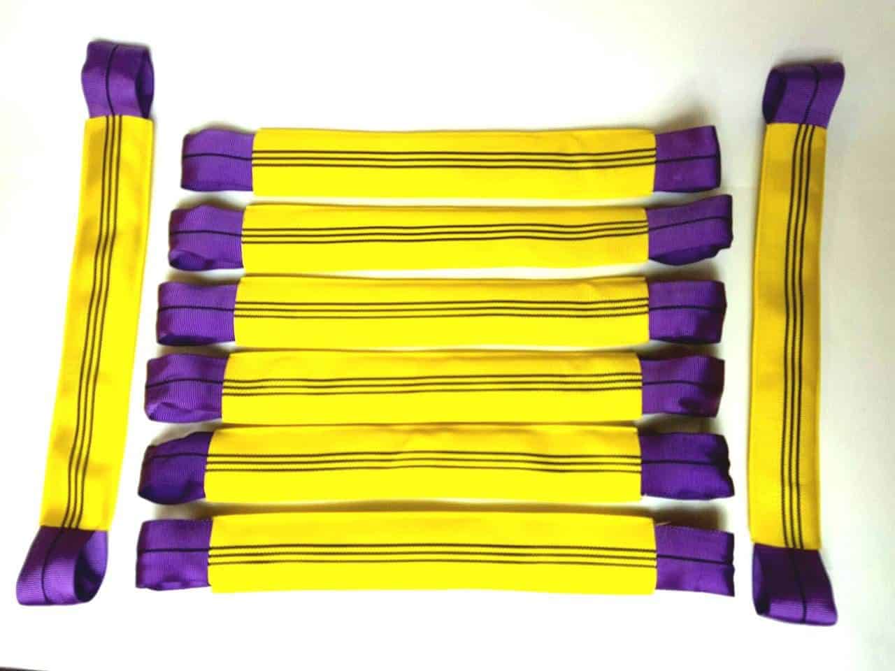 Alloy Wheel Choker Soft Link Straps Trailer Recovery x 8 - Damar Webbing Solutions Ltd Main image