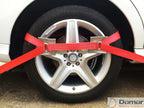 Vehicle Transporter Recovery Straps Red Pad x 4 - Damar Webbing Solutions Ltd